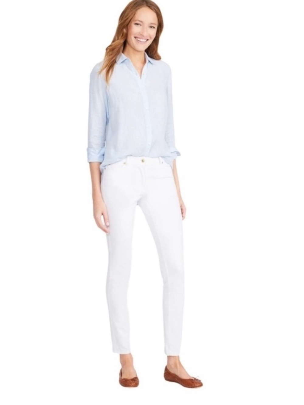 J. McLaughlin White Solid Lexi Jeans Size 2